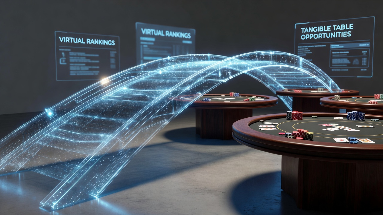 Algoritmische systemen die virtuele poker ranglijsten koppelen aan fysieke tafel uitnodigingen in internationale circuits