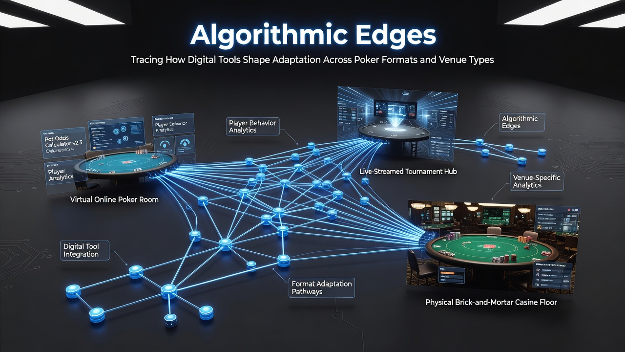 Analyse van pokerdata en algoritmische tools die strategieën vormgeven in online en live poker
