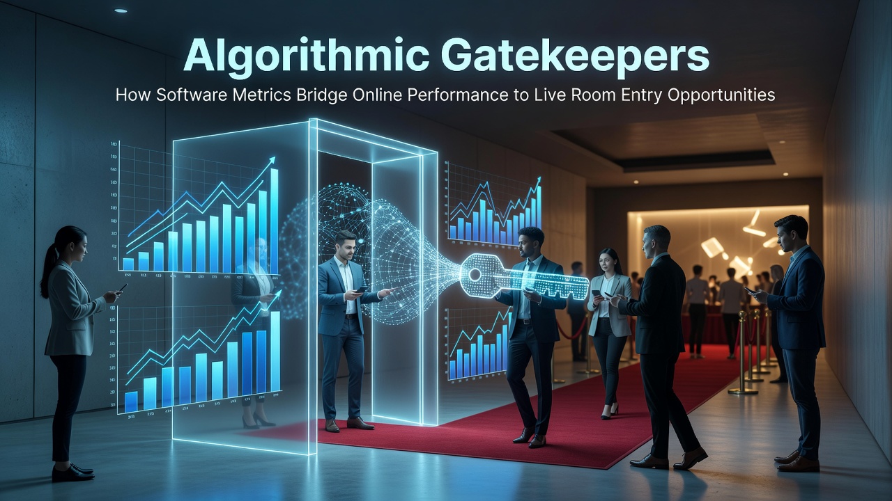 Visualisatie van software metrics die online pokerprestaties verbinden met live room uitnodigingen