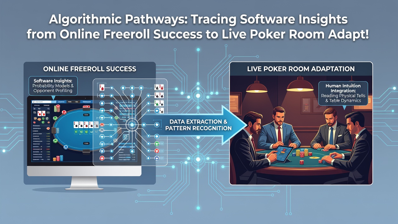 Live poker room waar software inzichten worden toegepast aan de tafel