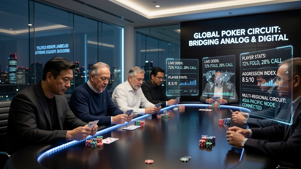 Digitale overlays en live poker interactie