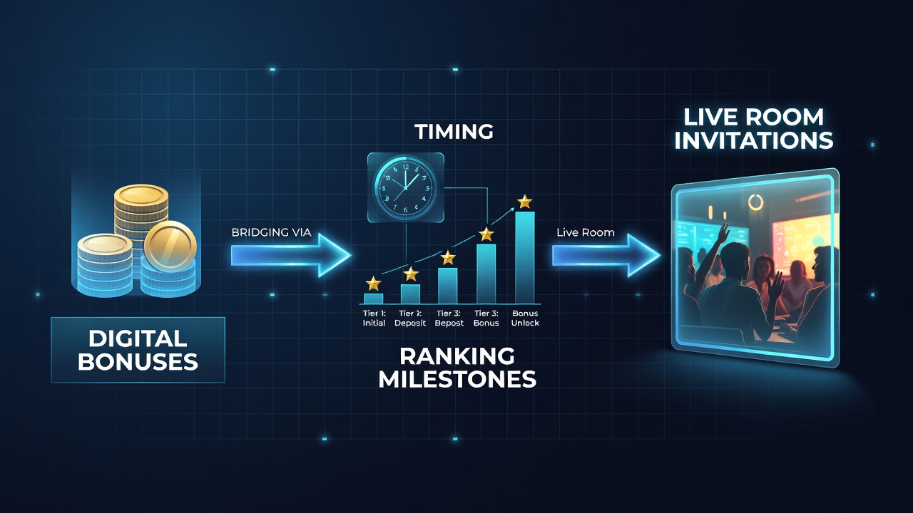 Strategische timing van online pokerstortingen en rankingvoortgang die leiden tot live room uitnodigingen