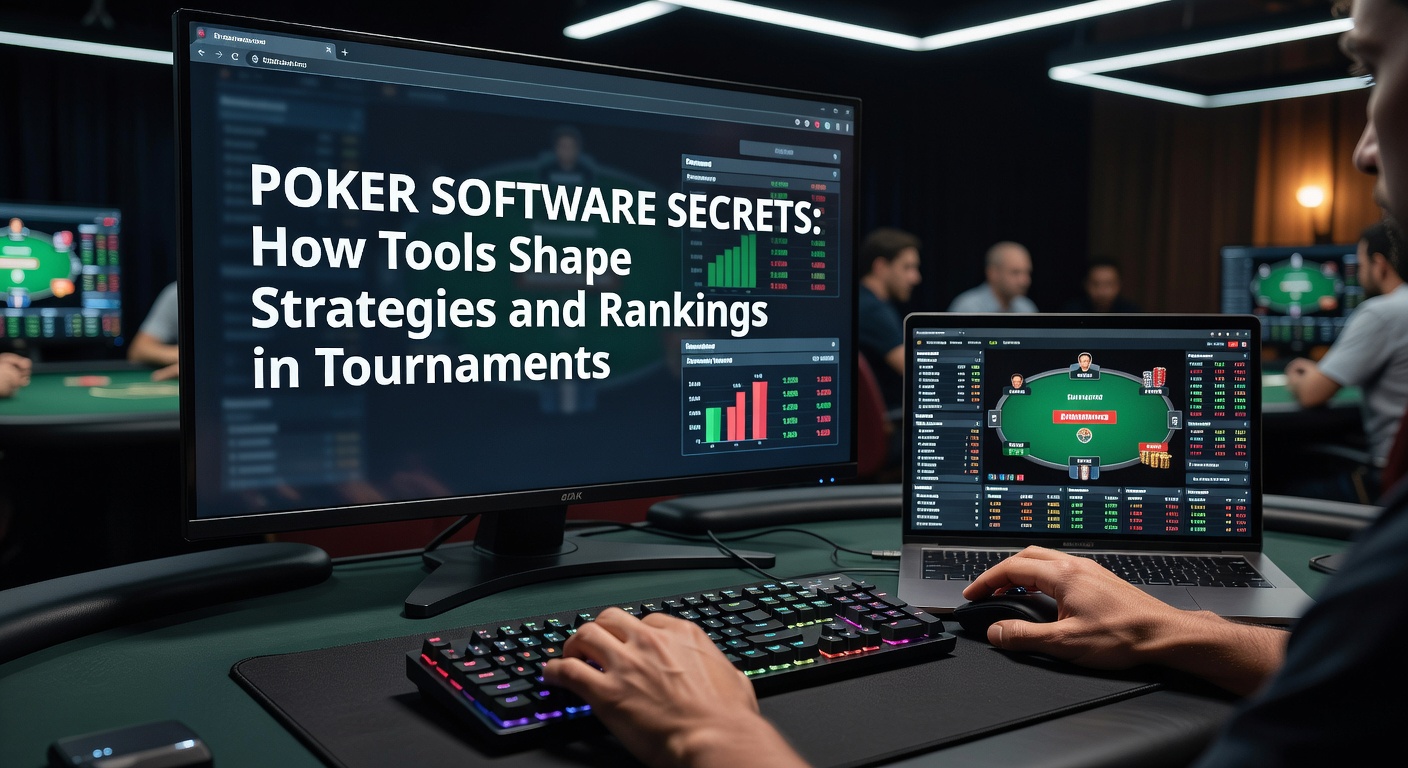 Grafiek met poker toernooi rankings en software-gegenereerde strategiecurves